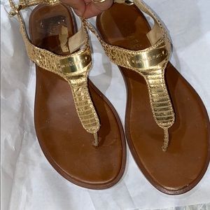 Michael Kors Gold Sandals